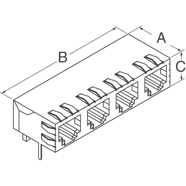 SI-60128-F Bel Fuse Inc.  Modular Connector Jacks With Magnetics
